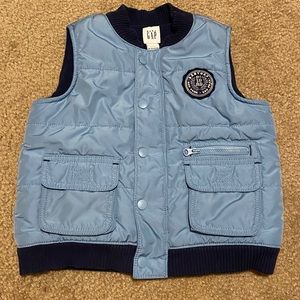 babyGAP Blue Fleece-Lined Vest - Sz. 18-24 mo